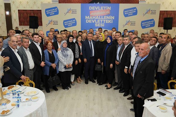 Adana Bşk. V. G. Geçer, Muhtarlarla Buluştu, Kararlılık Vurgusu Yaptı