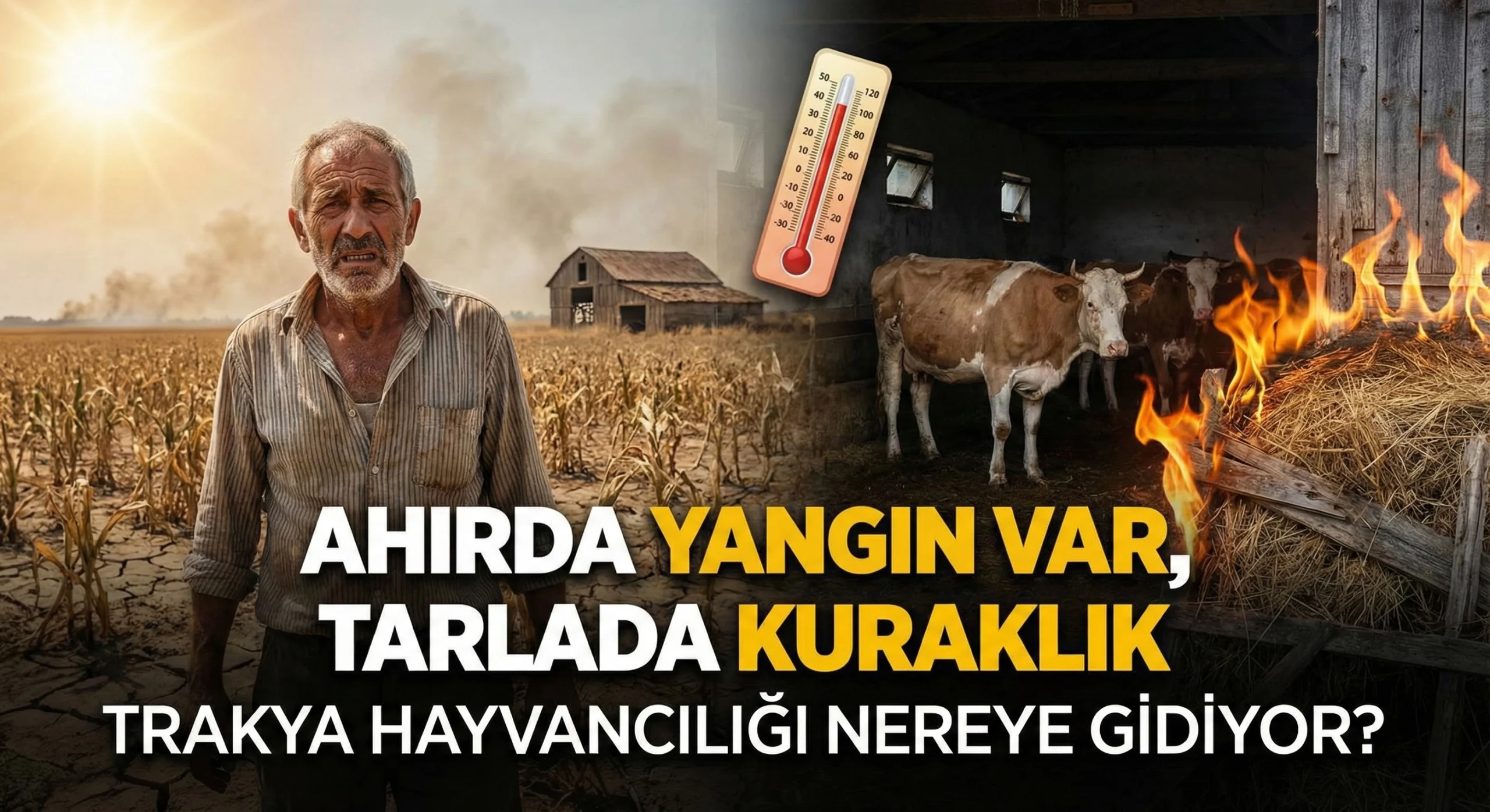 Ahırda Yangın Var, Tarlada Kuraklık: Trakya Hayvancılığı Nereye Gidiyor?