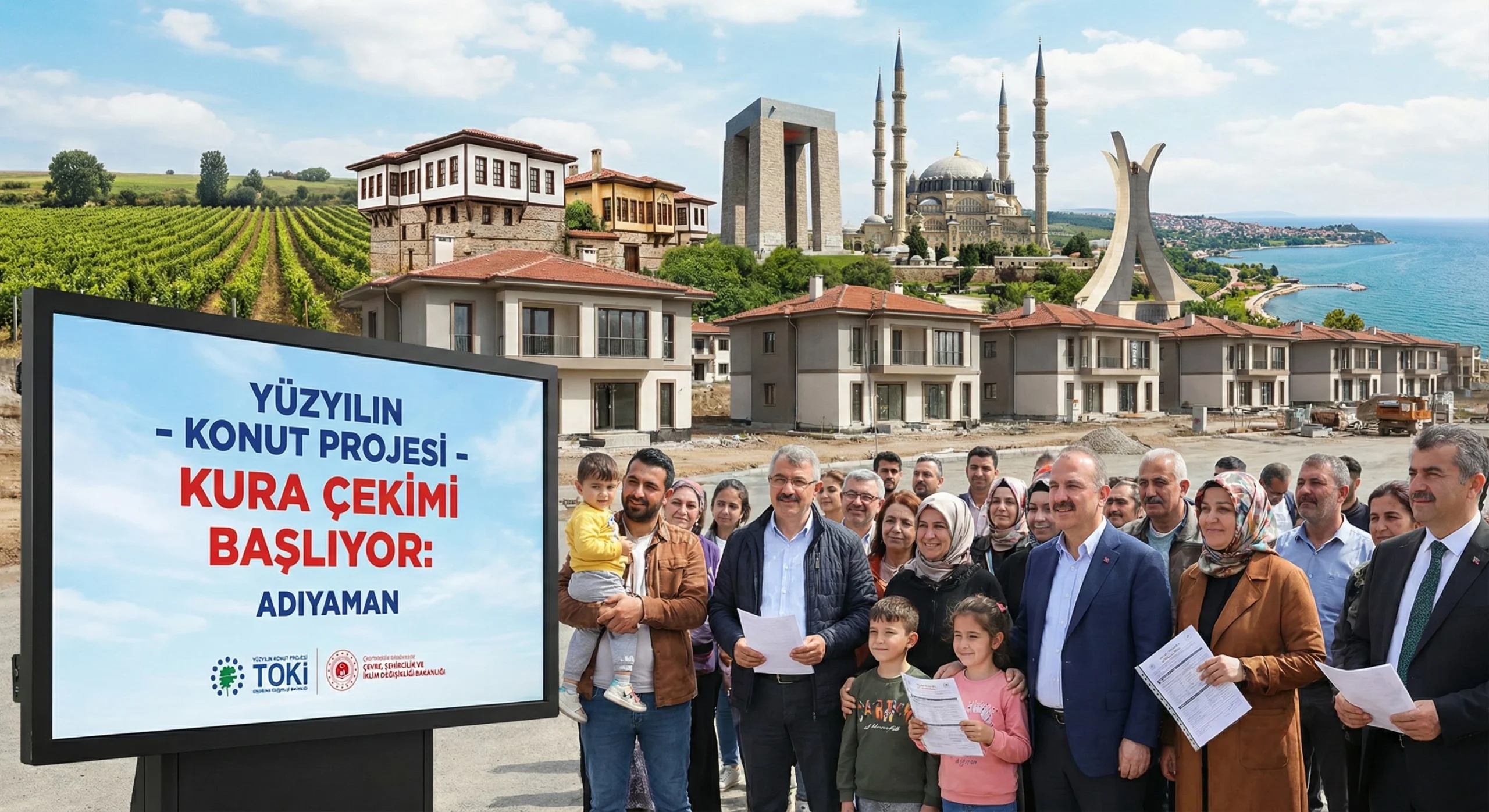 500 Bin Sosyal Konutta Kura Heyecanı Başlıyor