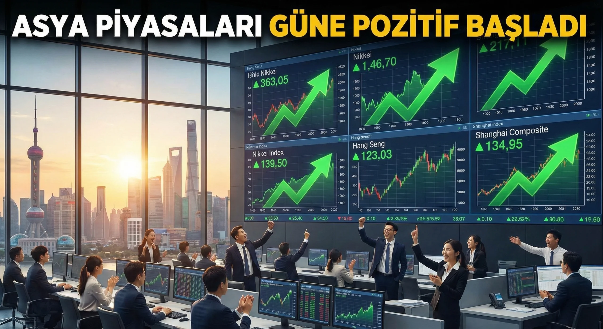 Asya Piyasaları Güne Pozitif Başladı