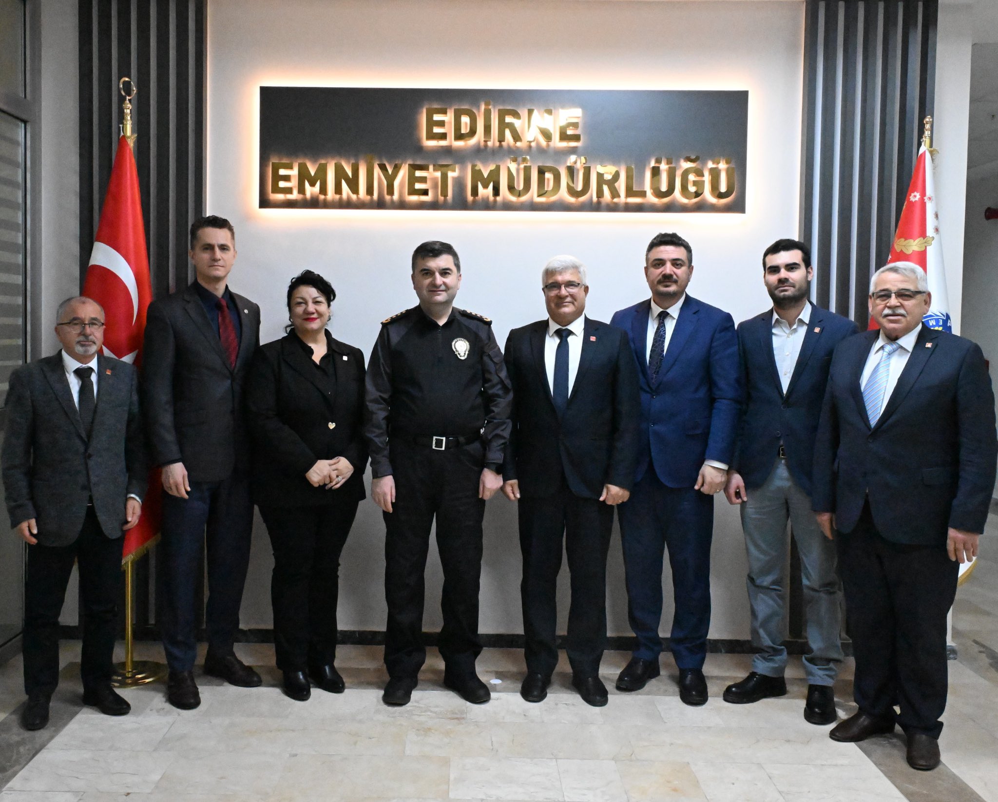 CHP Heyetinden Emniyet Müdürü Ayhan’a Ziyaret