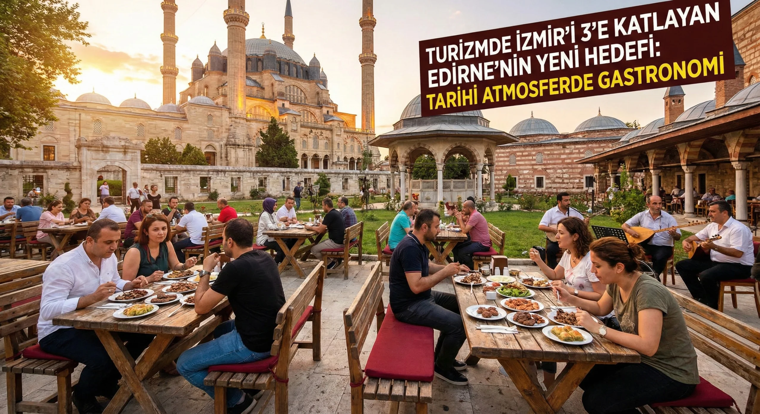 Edirne Turizmde İzmir’i Katladı: Yeni Hedef Gastronomi