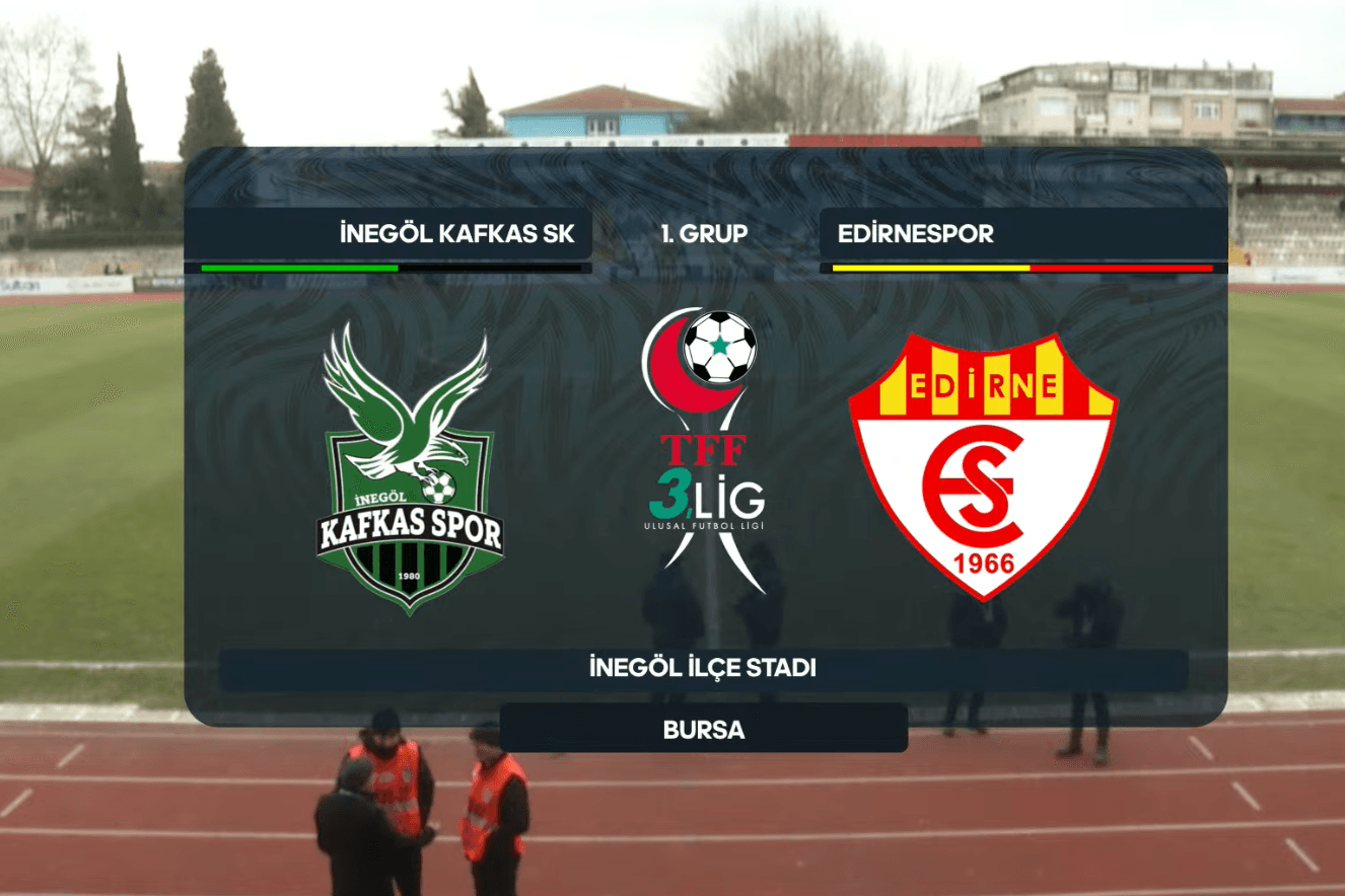 Edirnespor İnegöl’de Yıkıldı Tek Golle Mağlubiyet