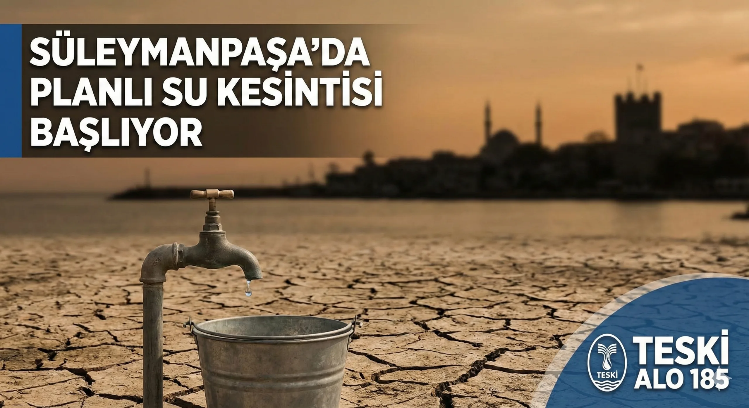Süleymanpaşa’da Planlı Su Kesintisi
