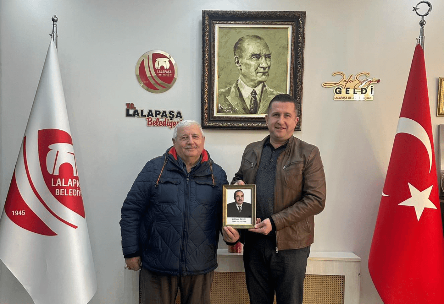 Lalapaşa’da Başkan Geldi’ye Duygusal Hediye