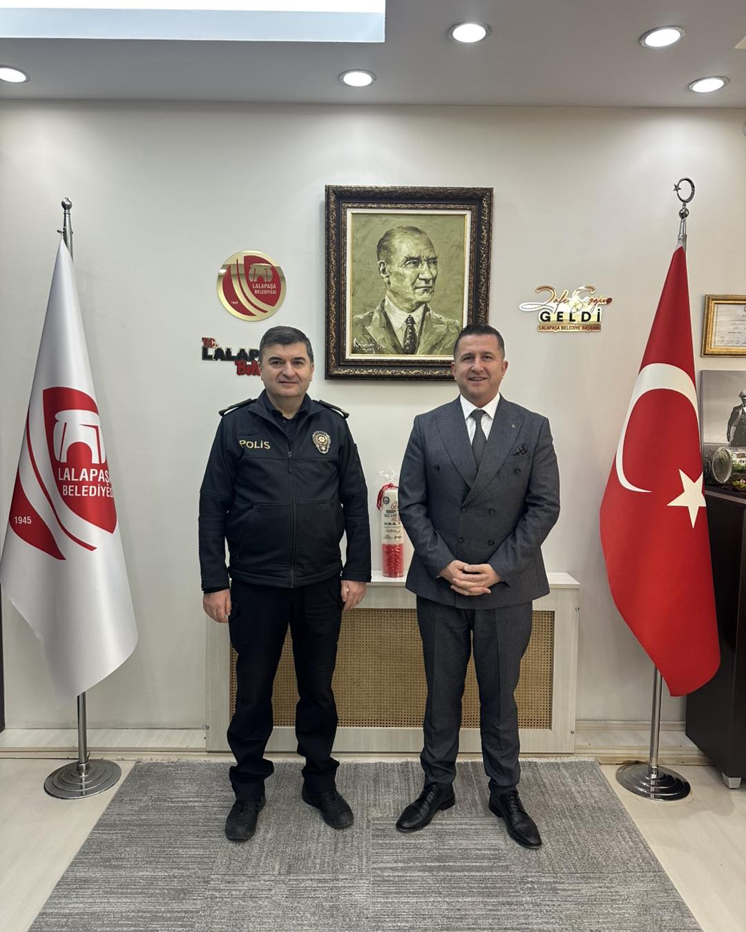 Lalapaşa’da Zirve Emniyet ve Belediye Buluşması