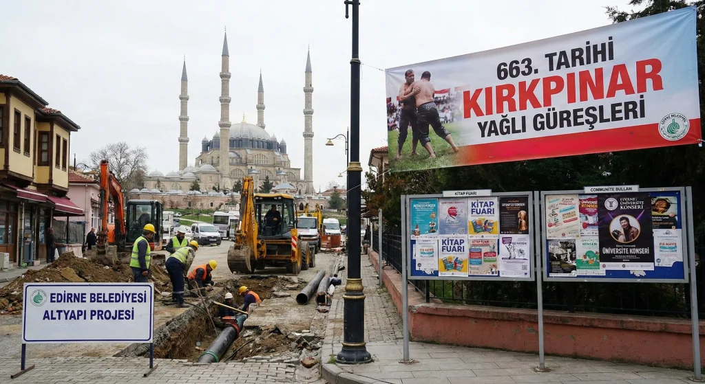 Edirne Belediyesi'nin altyapı ve DARE-EU projelerinden, Kırkpınar ve kültür sanat etkinliklerine kadar şehrin tüm renkleri. Edirne haberleri ve en son gelişmeler burada.