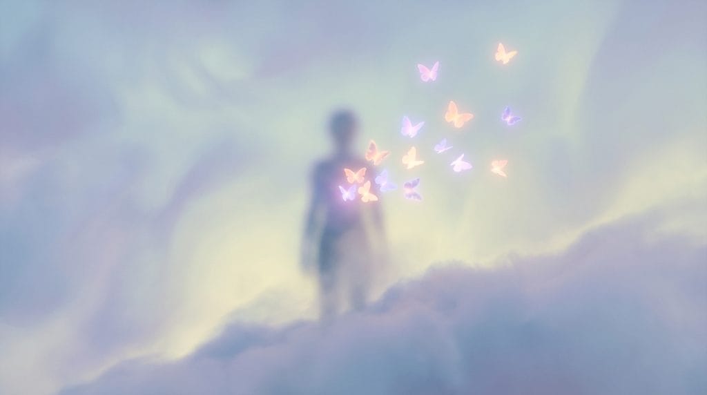 Rüyada ağlamanın psikolojik rahatlamayı ve bilinçaltı temizliğini simgeleyen soyut illüstrasyonu.