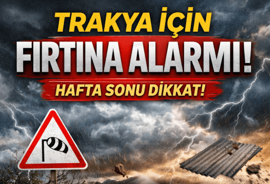 Marmaraereğlisi’ne Hafta Sonu Fırtına Uyarısı!