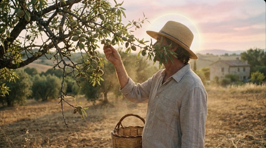Rüyada badem toplamak, emek vererek elde edilecek kazançlara ve hayırlı rızka işaret eder. Sabır ve çalışmanın mükâfatını simgeler.