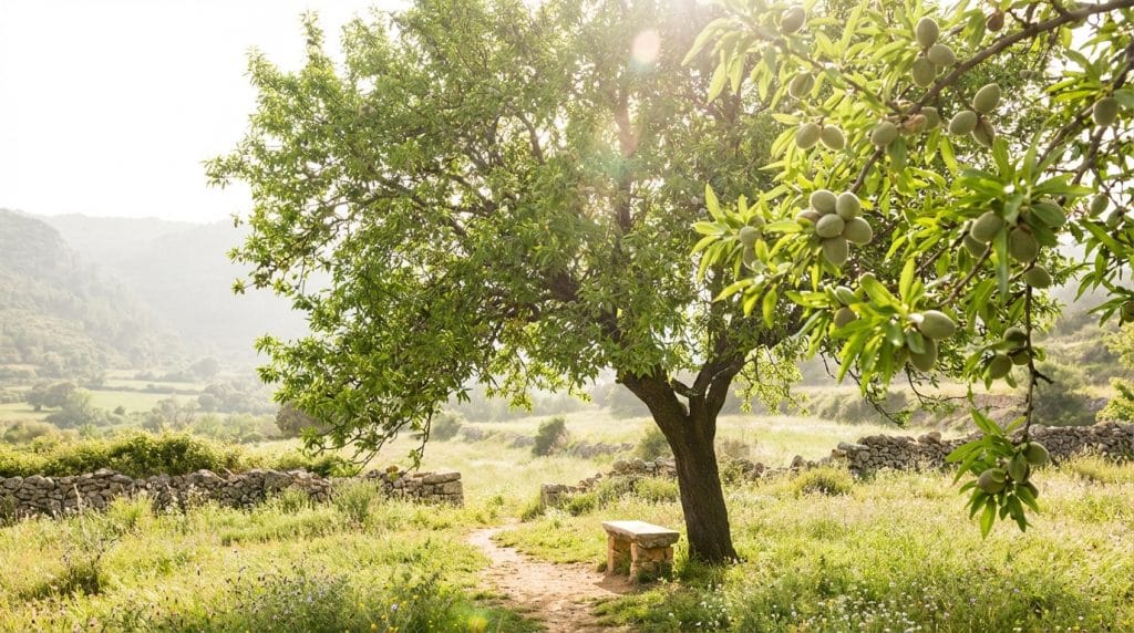 Rüyada yeşil badem ağacı görmek, bereket, sağlık ve uzun vadeli kazançlara işaret eder. Emeklerin karşılığının alınacağını simgeler.
