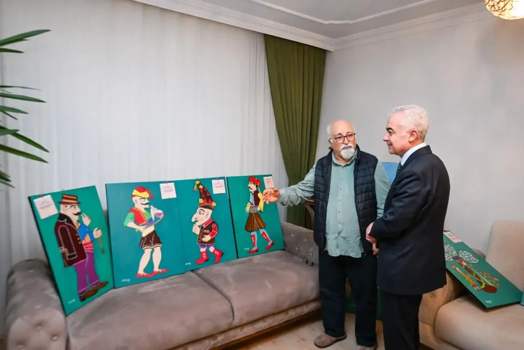 "Kul Ermiş" mahlasıyla bilinen Mustafa Ermiş’in sanatsal çalışmalarını ve kültürel mirasa katkılarını simgeleyen detay görseli.