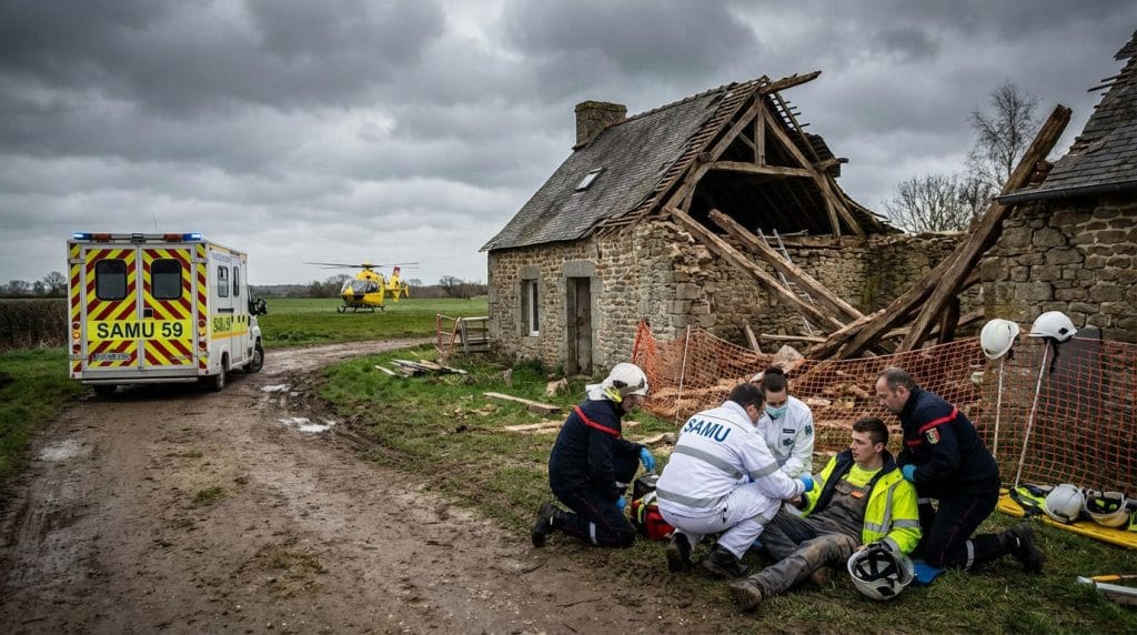 Fransa'nın Charente bölgesinde 6 metre yükseklikten düşen 25 yaşındaki işçi ağır yaralandı. Şantiyedeki feci kazanın detayları ve son sağlık durumu haberimizde.
