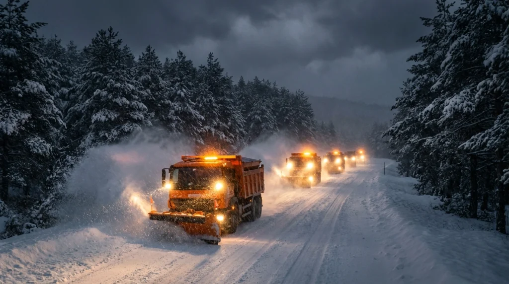 Kırklareli kar yağışı, kış tedbirleri, Kırklareli Valiliği, yol durumu, kış lastiği zorunluluğu, Yıldız Dağları kar, trafik güvenliği.