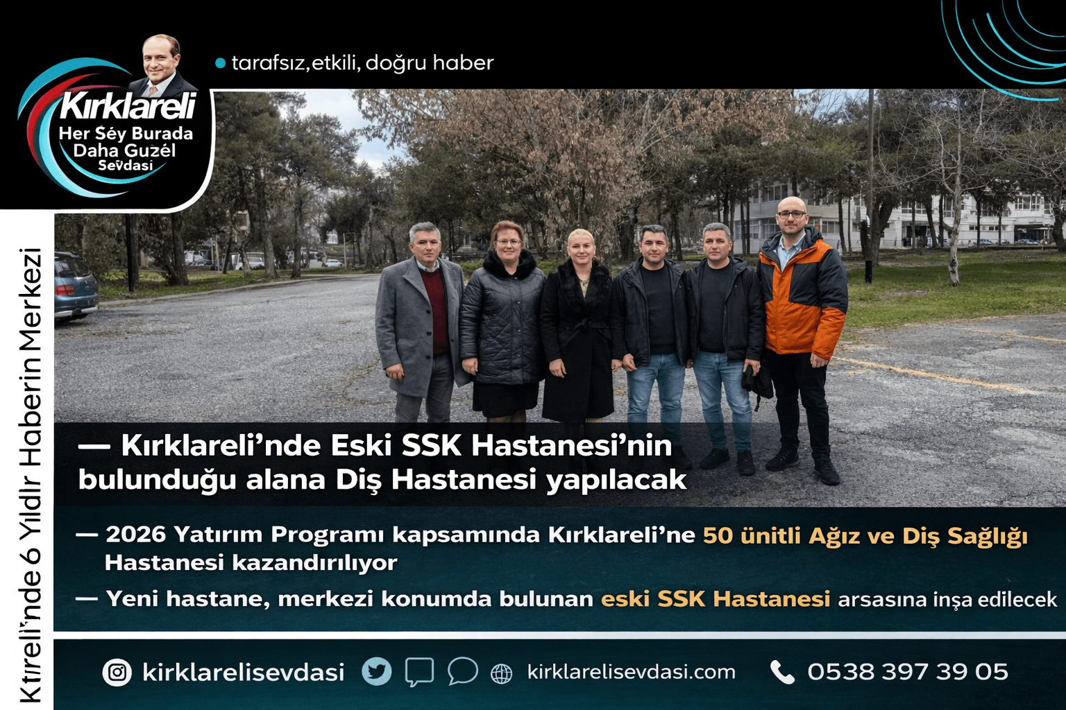 Kırklareli’ne Modern Diş Hastanesi Müjdesi