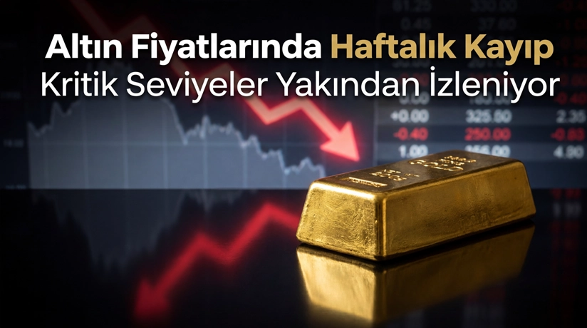 Altın fiyatları düşüyor mu? Güçlü dolar ve faiz beklentileriyle haftalık kaybını 4. haftaya taşıyan ons altın için kritik destek ve direnç seviyelerini analiz ettik.