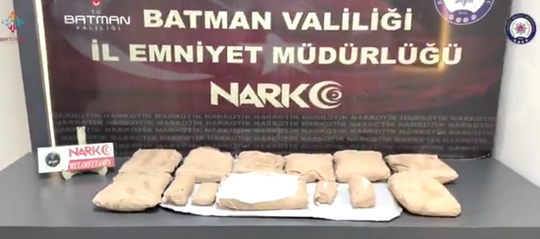 Batman’da Zehir Tacirine Geçit Yok 10 Kilo Metamfetamin