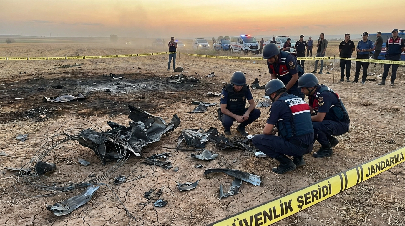 Gaziantep’te Füze Hareketliliği: Parçalar Araziye Düştü
