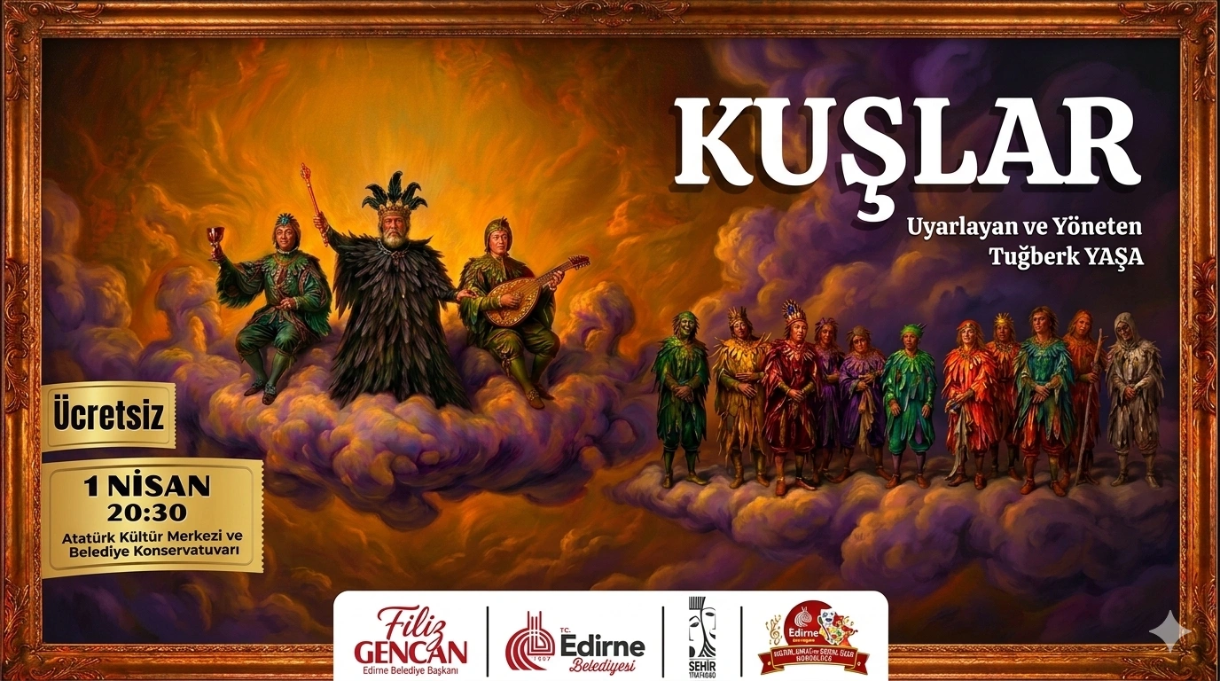 Edirne’de Dünya Tiyatrolar Günü: Kuşlar Sahnede