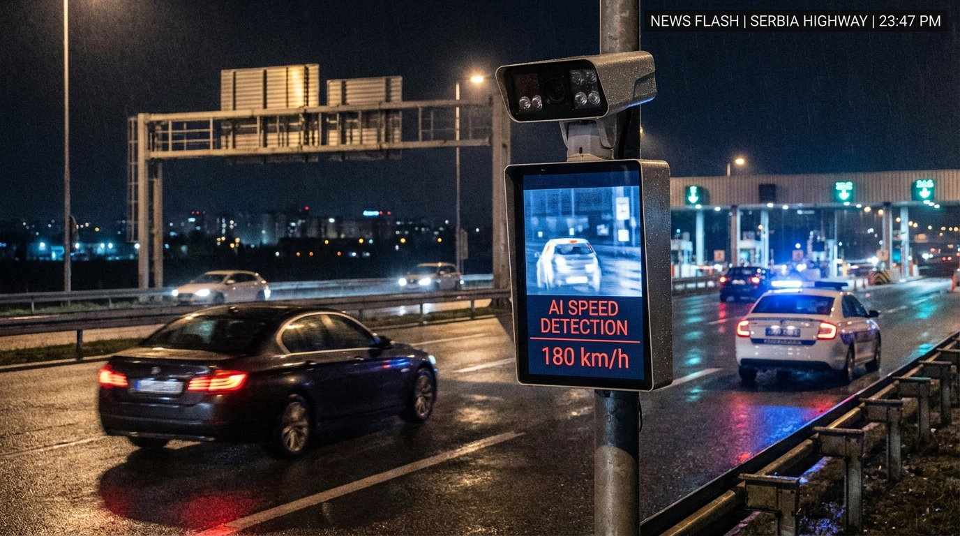 Sırbistan’da Akıllı Radar Avı: Gurbetçiye Ağır Ceza