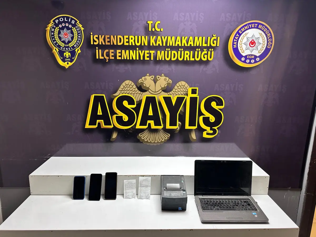 İskenderun’da Kaçak Bahis Şebekesine Darbe