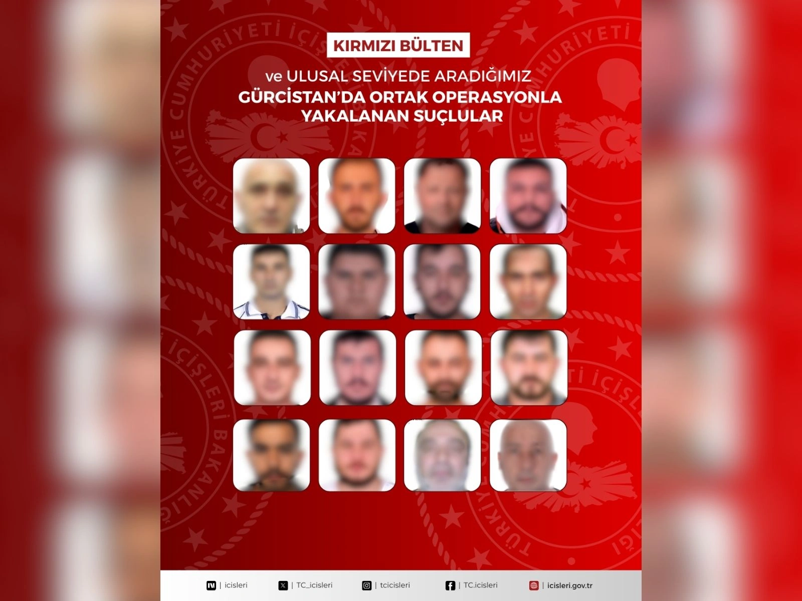 Gürcistan’da Dev Operasyon Kırmızı Bültenli 16 İsim Yakalandı