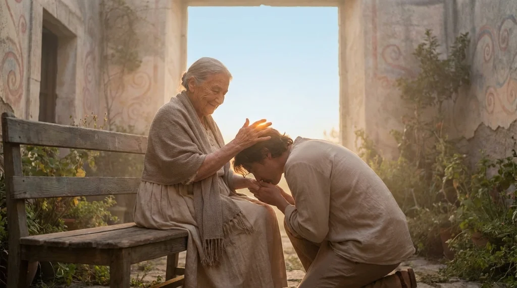 İslami rüya tabirlerine göre rüyada annenin elini öpmek, dua kapılarının açılmasına ve rızkın bereketlenmesine işaret eder.