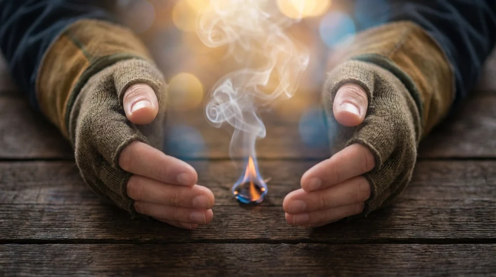 Rüyada eliyle ateşi söndüren ama canı yanmayan kişi; büyük bir sabrı, manevi gücü ve nefis terbiyesini simgeler.