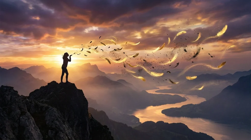 Rüyada vücut tüylerini temizlemenin, kişinin üzerindeki ağır yüklerden ve borçlardan kurtulmasını temsil eden sürreal tasarımı.