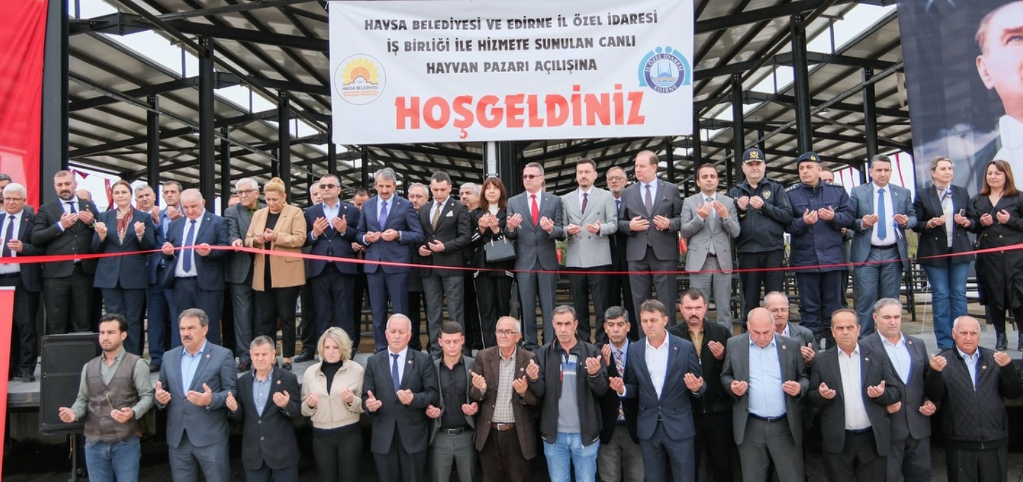 Havsa’da Bölgenin En Büyük Hayvan Pazarı Açıldı