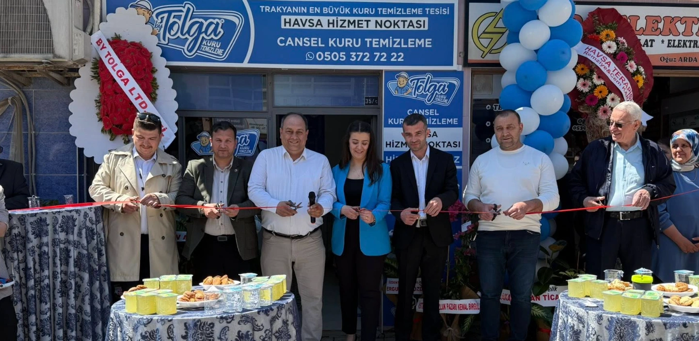 Havsa’da Cansel Kuru Temizleme Açıldı