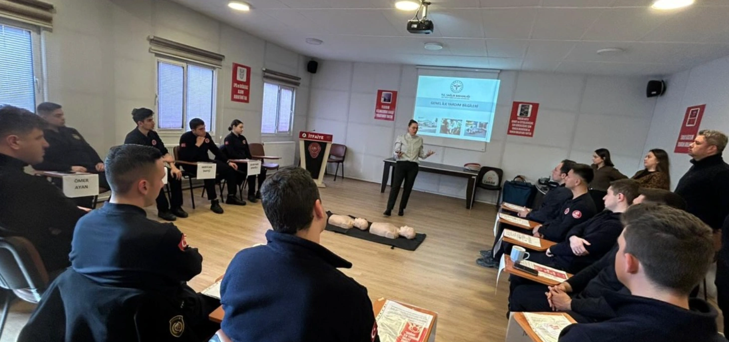 Edirne İtfaiyesine Sertifikalı İlk Yardım Desteği