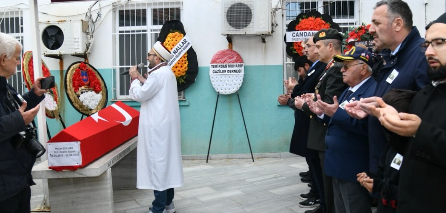 Tekirdağ’da Kıbrıs Gazisi Hasan Çuluak’a Veda