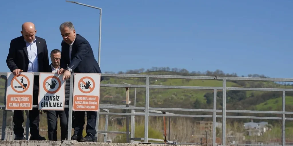 Kocabaş Çayı'nın taşmasıyla Çan Belediyesi Arıtma Tesisi'nde sel felaketi yaşandı. Kaymakam Nebioğlu ve Başkan Arslan afet bölgesinde incelemelerde bulundu.