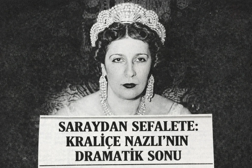 Mısır Kraliçesi Nazlı Sabri’nin saraydan Hollywood’a uzanan trajik hayatı. Din değiştirmesi, kızı Prenses Fethiye’nin öldürülmesi ve yoksulluk içindeki vedası.