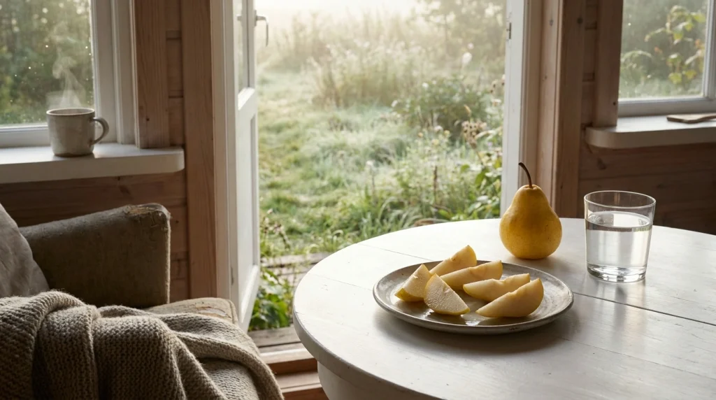 Rüyada dalları olgun armutlardan sarkmış, devasa ve sağlıklı bir armut ağacı. (Bolluk ve bereket).