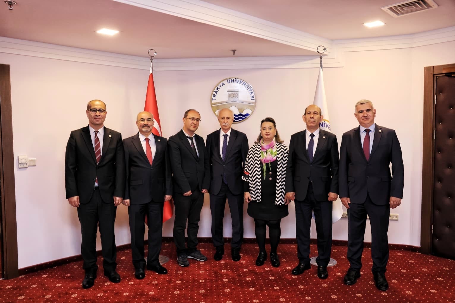 YTB Edirne Koordinatörü Çağrı Koca, Rektör Hatipler’i Ziyaret Etti