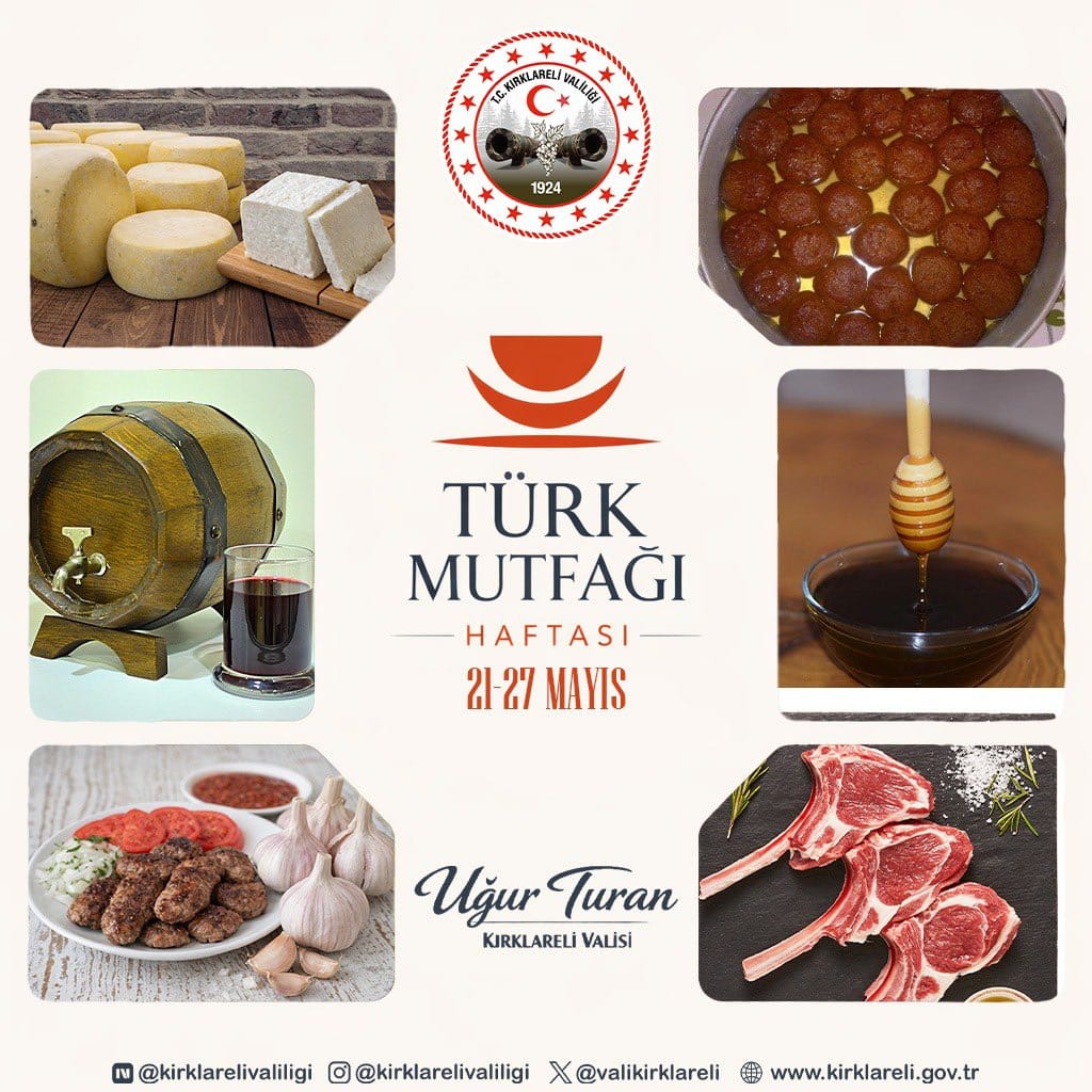 Vali Turan’dan Türk Mutfağı Haftası Mesajı