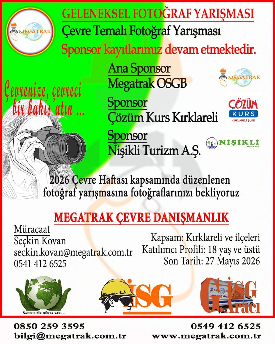 Megatrak’ın Çevre Fotoğraf Yarışması’na Son Başvuru 27 Mayıs