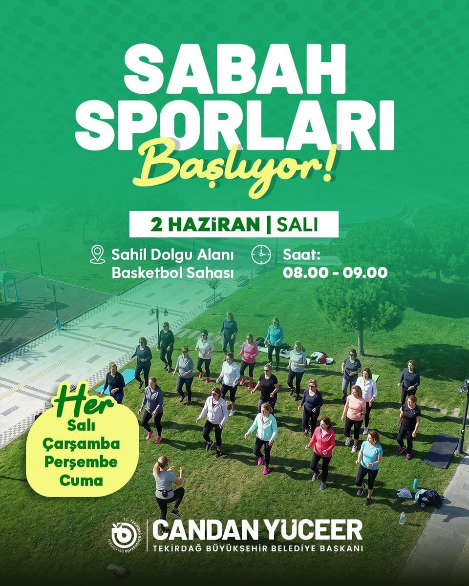 Sabah sporlarıyla güne zinde başlayın!