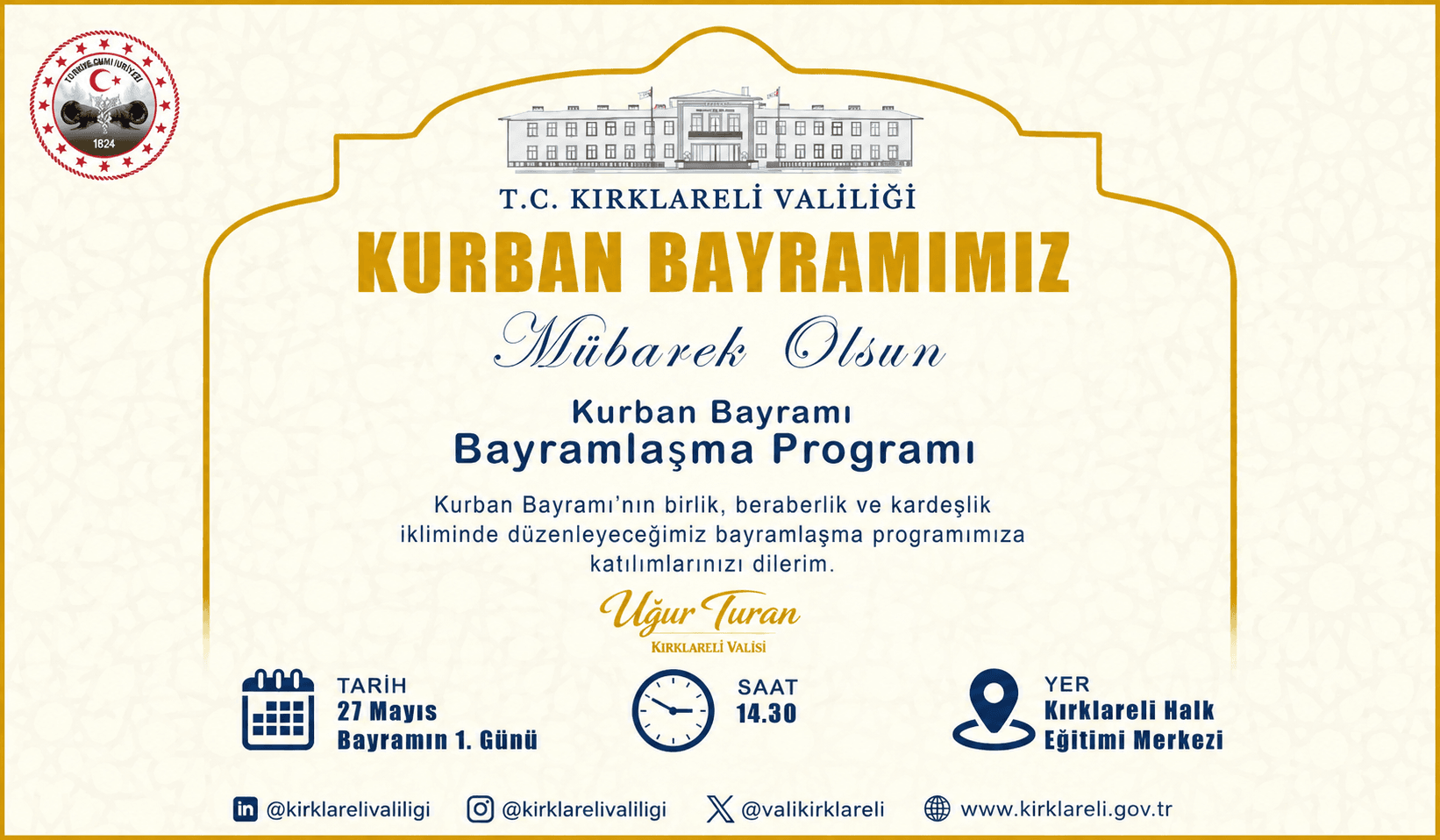 Bayramlaşma Programına Tüm Halk Davetli!