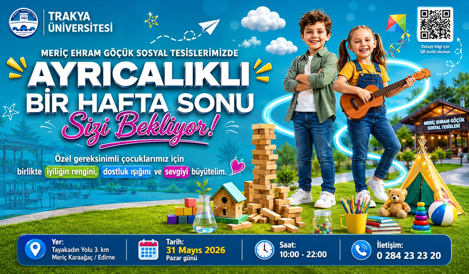 Trakya Üniversitesi’nde Nehir Kenarında Aile Keyfi