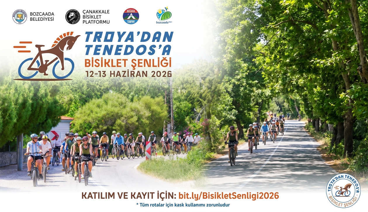 Troya’dan Bozcaada’ya pedal çevirecekler!