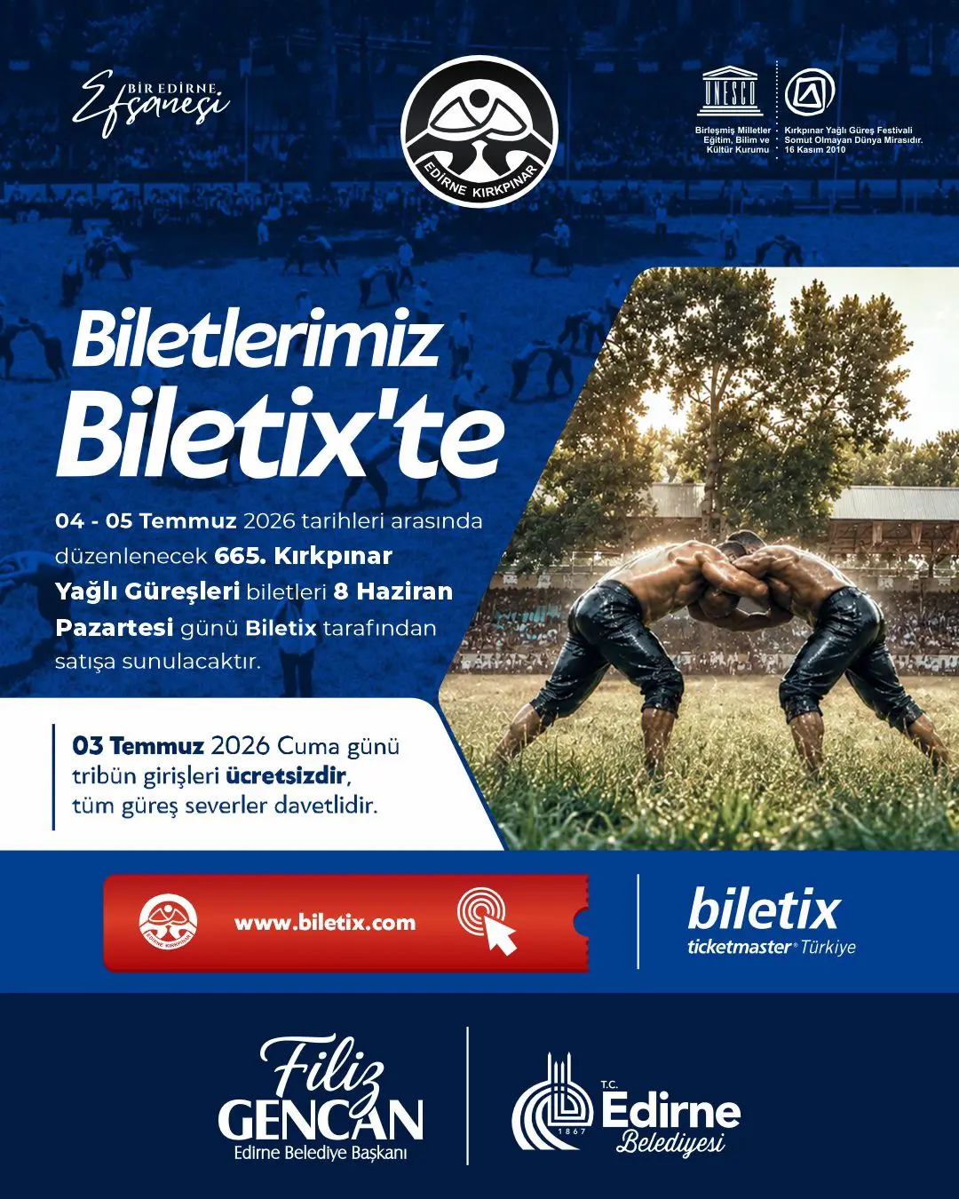 665. Kırkpınar Biletleri 8 Haziran’da Satışta!