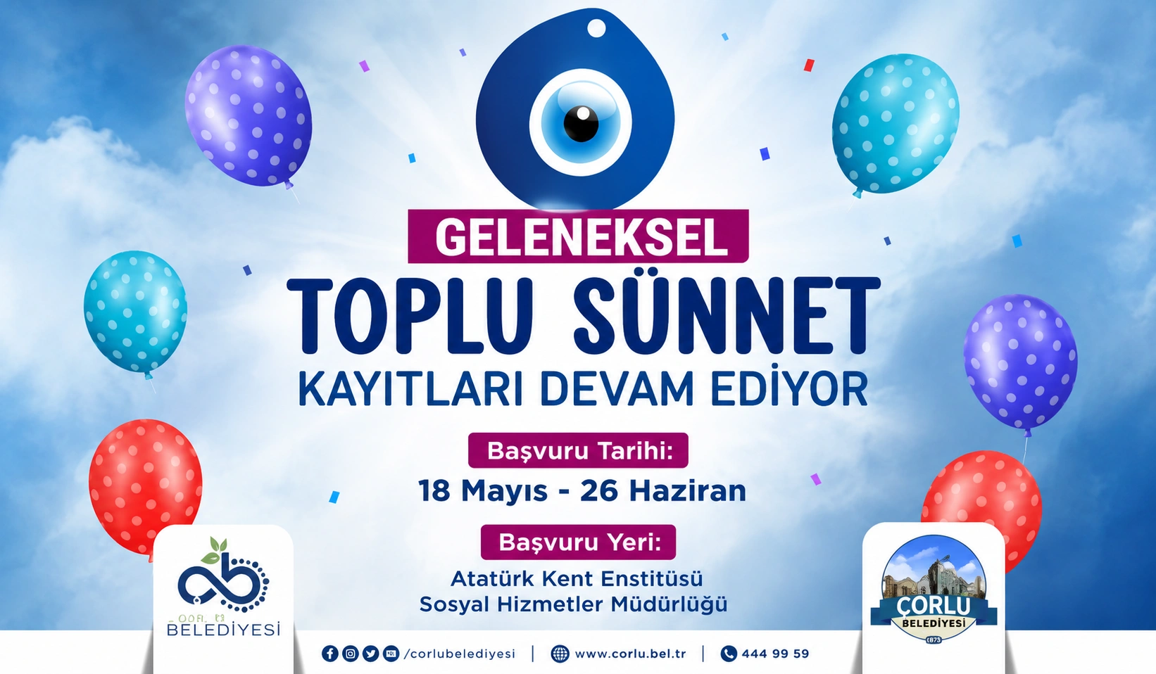 Çorlu’da toplu sünnet başvuruları başladı!