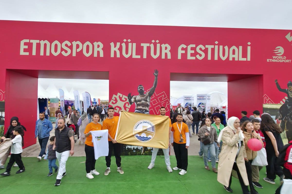Trakya Üniversitesi öğrencileri Etnospor Festivali’nde gönüllü oldu