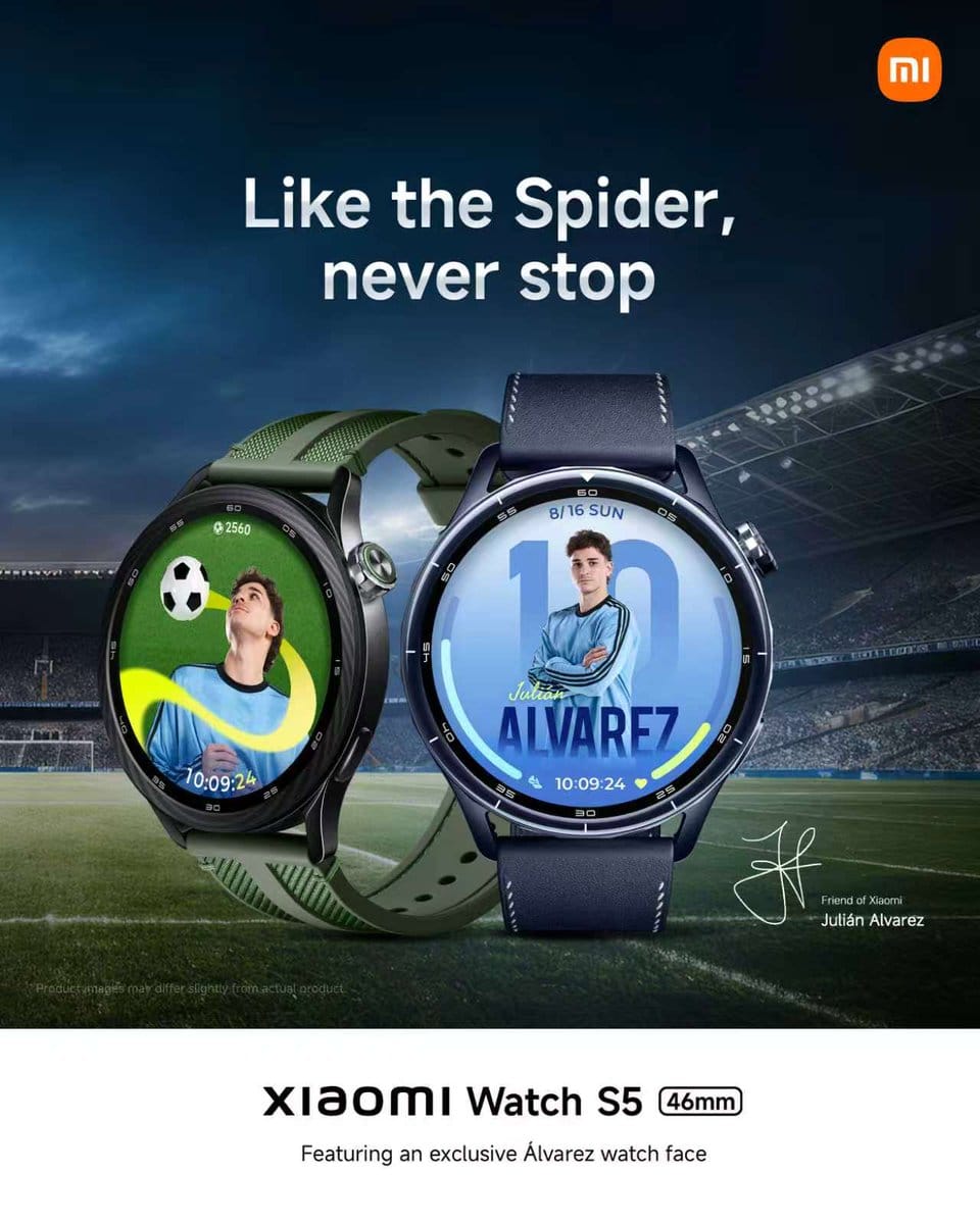 Xiaomi Watch S5’e Álvarez imzası: Enerjiyi bileğinize taşıyın