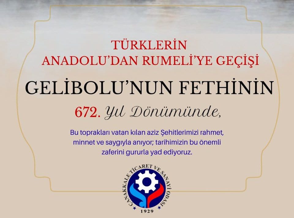 Gelibolu’nun Fethi’nin 672. Yılında Şehitlerimizi Anıyoruz