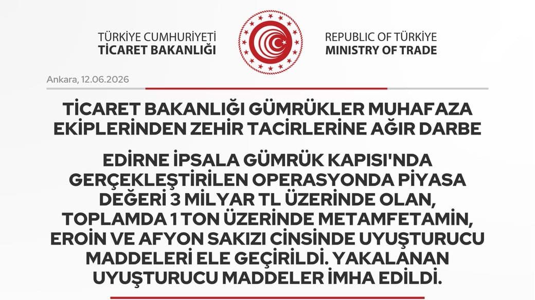 İpsala’da 3 Milyar TL’lik Uyuşturucu Operasyonu