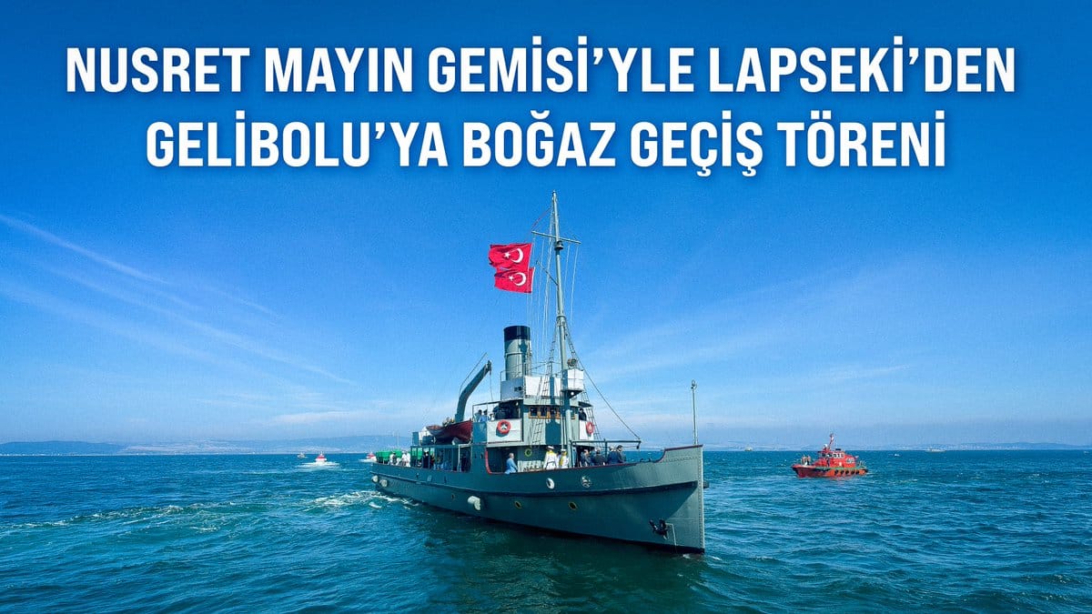 672 Yıl Sonra Aynı Rotada: Nusret Mayın Gemisi’nden Tarihi Anma
